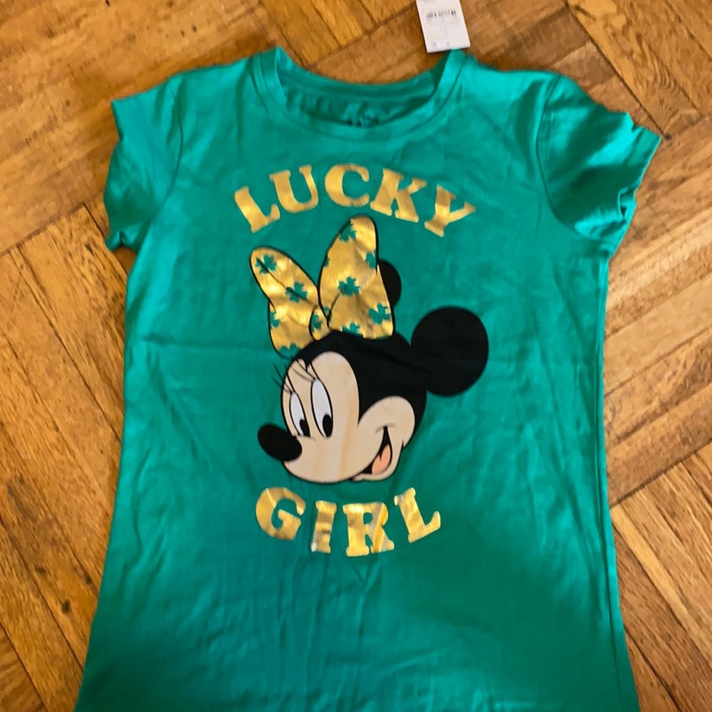 $3 for $12 or $5 each! St Patty’s Day! NWT! Disney  St Patty Day Tee! Sz L 10-12